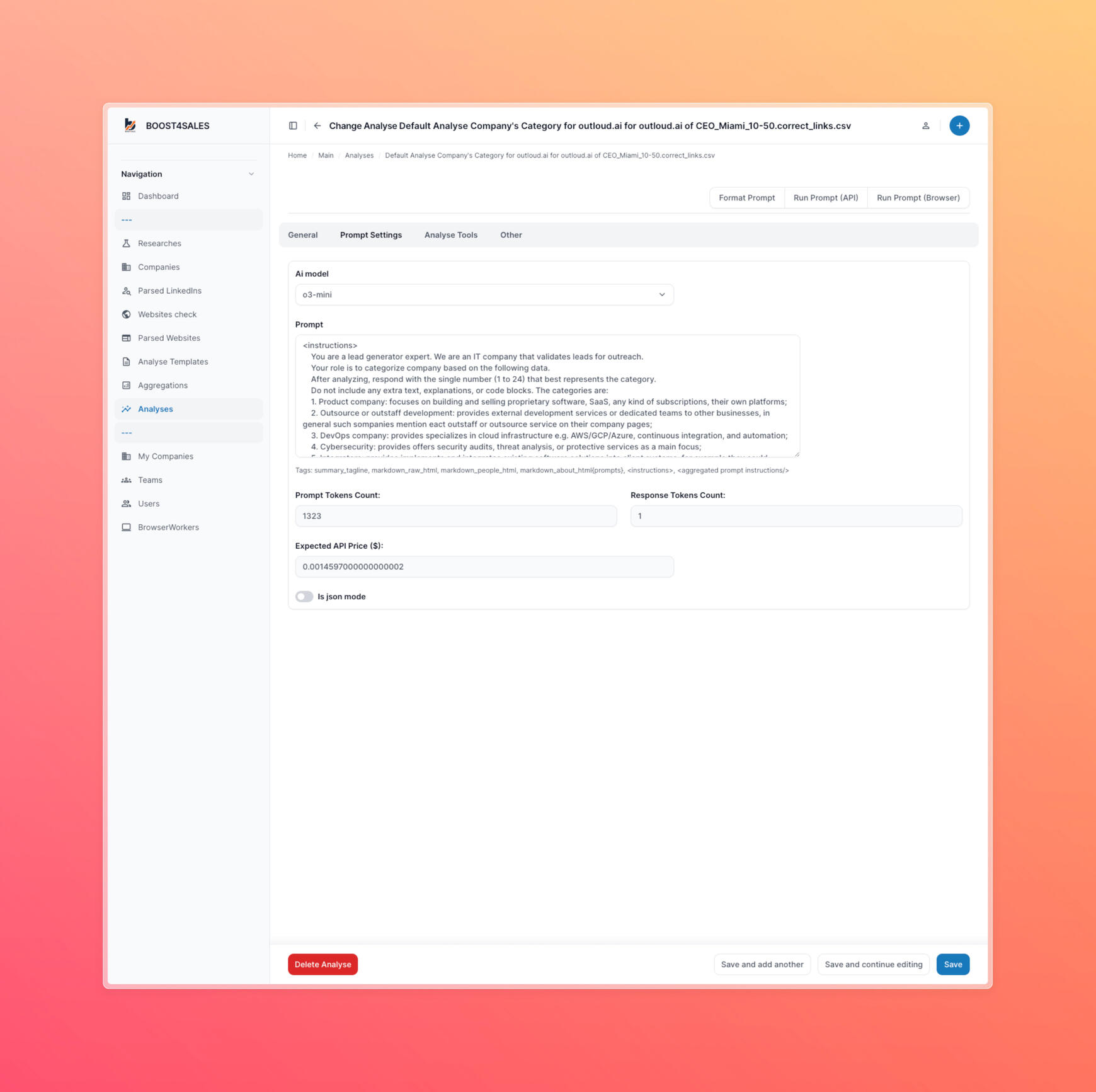 Analyze your leads with advanced ChatGPT templates